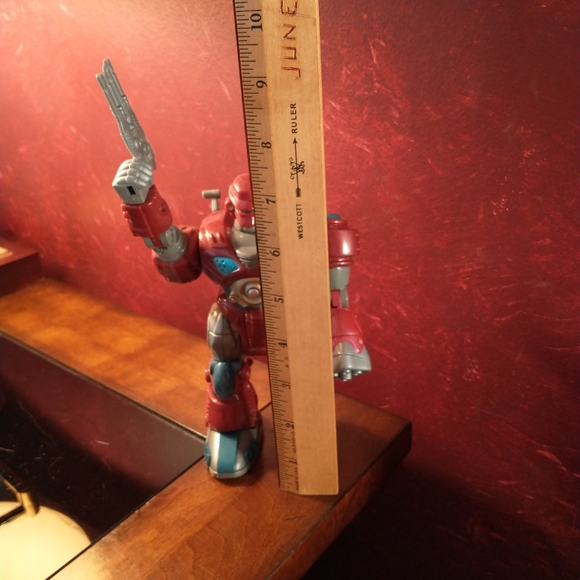 Cybotronix MARS Red Revo Walking Robot 7" Multi-Articulated Arms Light-Up Eyes - Picture 2 of 6